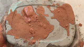 ASMR - black mud dirt dry floor crumbling messy hands soft dusty satisfying 🩷😀