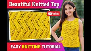 Knitting Tutorial/Beautiful top/Ladies Cardigan