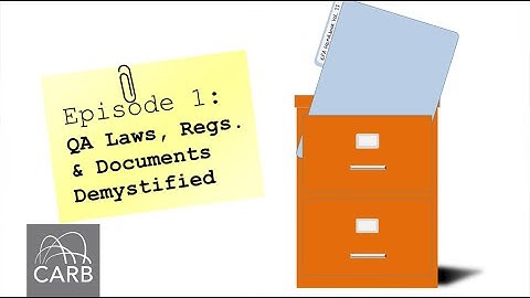 Day 1: Fundamentals of Ambient Air Monitoring - Introduction to QA Laws, Regulations, & Documents