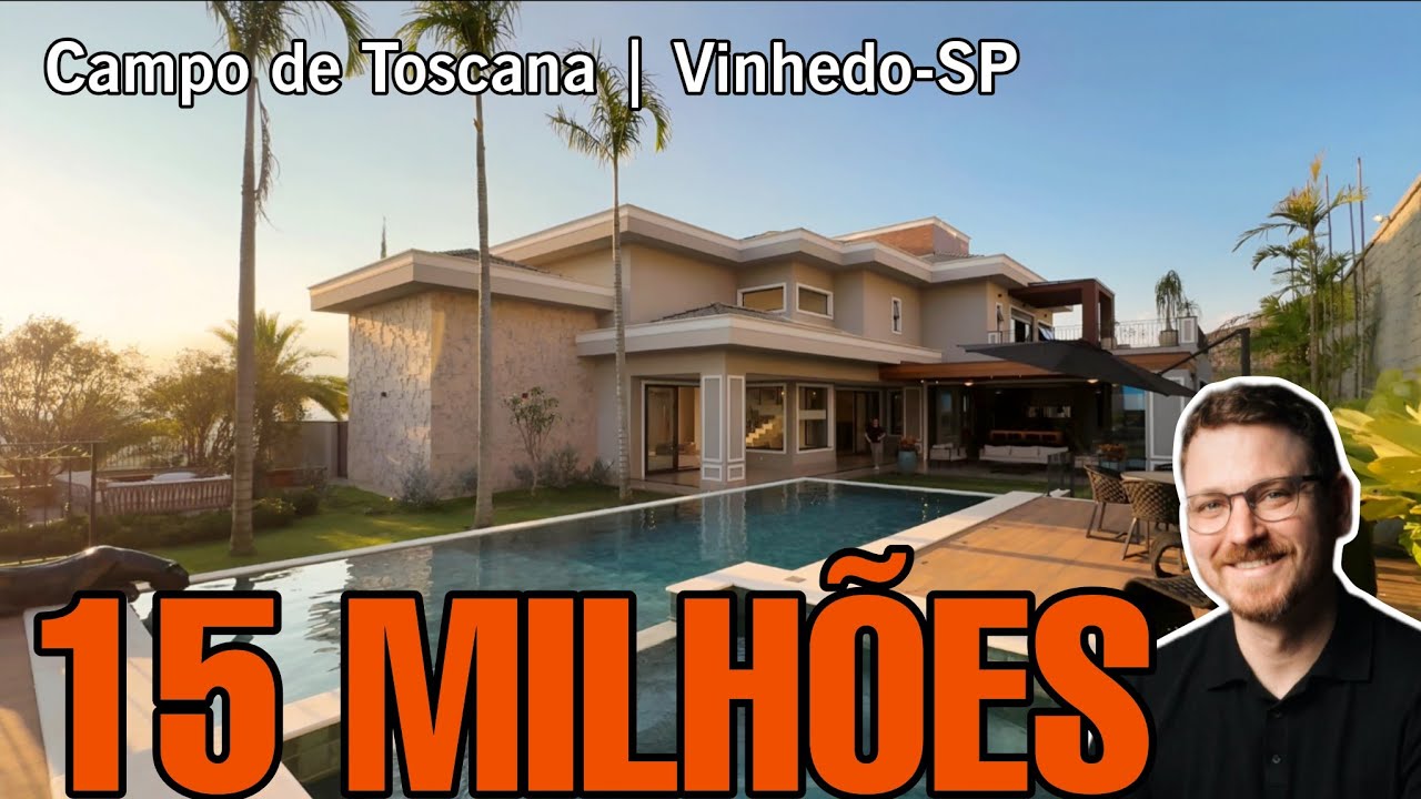 A mansão mais ESPETACULAR de VINHEDO 📍 Campo de Toscana