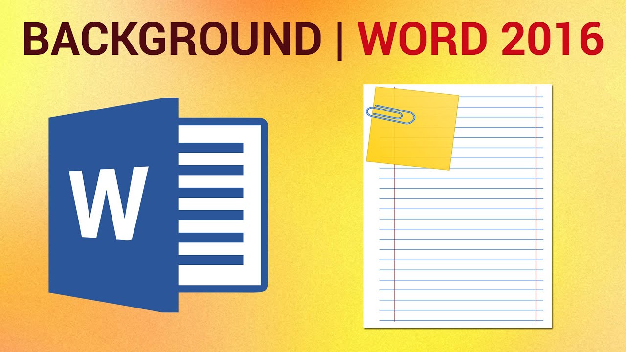 how-to-apply-a-page-background-in-word-2016-youtube