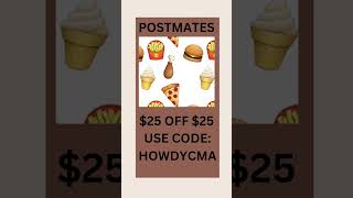 Runnn Use Promo Code Howdycma On Postmate Remember To Tip Your Driver As Well