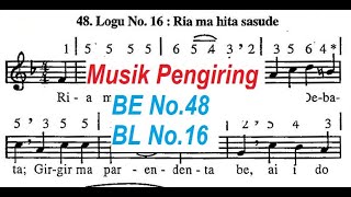 Buku Ende No.48 Buku Logu No.16 || Ria ma hita sasude || Musik Pengiring