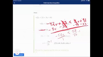 Daily Math Training with Khan Academy | Multi step linear Inequalities