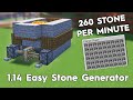 Minecraft Easy Stone Generator! 260 Stone Per Minute! 1.16/1.15