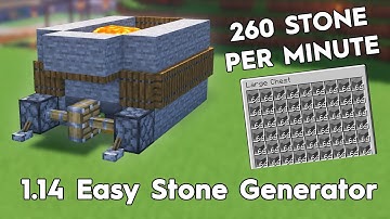 Minecraft Easy Stone Generator! 260 Stone Per Minute!