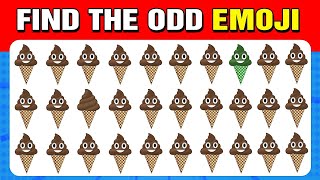 FIND THE ODD EMOJI OUT in this Odd Emoji Puzzle ! HOW GOOD ARE YOUR EYES