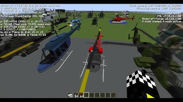 [Helicopters!]Minecraft Mod Showcase: Mcheli 0.10.2 Part 1 - Choppers are inbound!