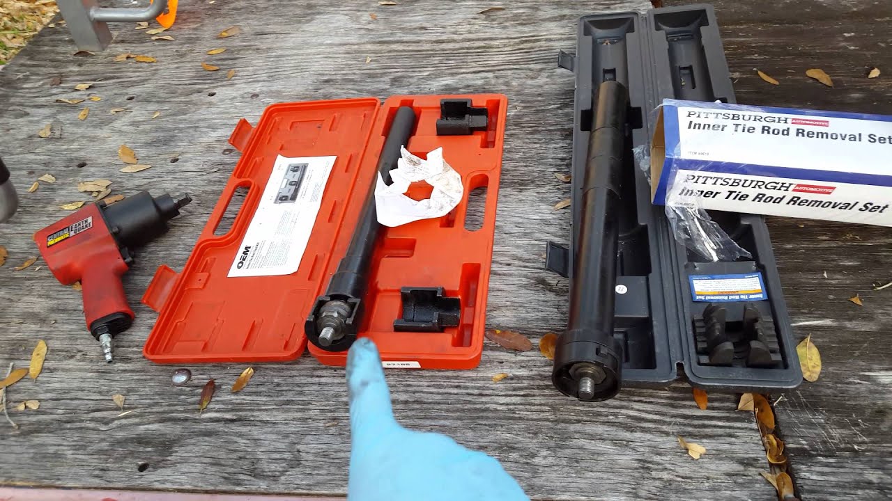 Inner tie rod Tool Remover comparison Harbor Freight vs. Pepboys - YouTube