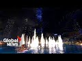 Dubai puts on ethereal New Year's water show ahead of fireworks