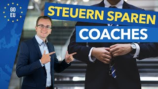 Steuern Sparen Für Business Coaches, Trainer, Berater