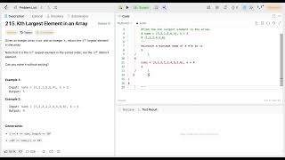 LeetCode215. Kth Largest Element in an Array