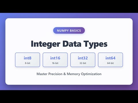 NumPy Integer Data Types Explained: int8, int16, int32, int64 Tutorial for Beginners