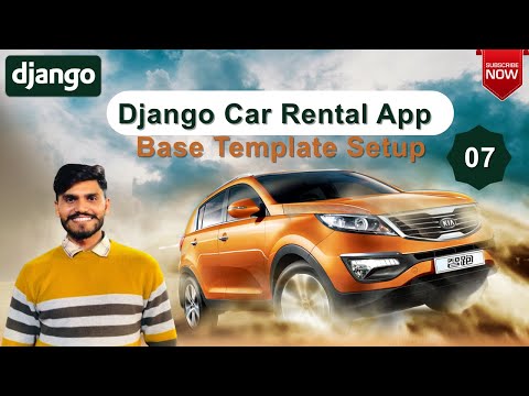 Django Car Rental App | Base Template Setup Step-by-Step | Complete Full-Stack Project