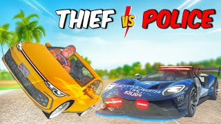 Thief Vs Police Car Chase 🚓 | Angry VW Golf Escape! 😱 Extreme Car Driving Simulator screenshot 5