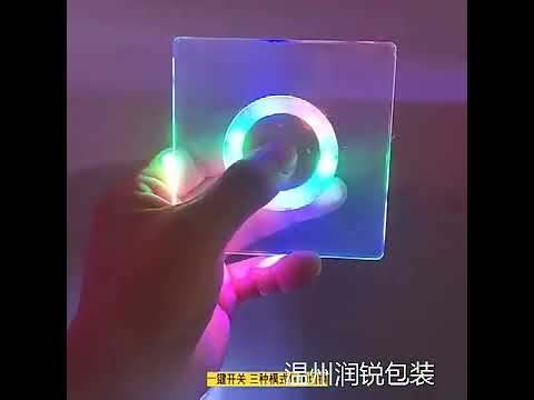 LED Coaster Cup Holder Mug Stand Acrylic Bar Cocktail Lighting Mat Kitchen Accessories for Home Bar