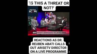 That moment when Dr Abati calls out  Arise Tv director over an  altercation with Rufai on live tv