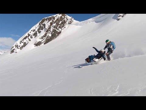 Disabled Woman Goes Heliskiing