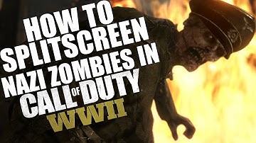 HOW TO SPLIT SCREEN IN WWII LOCAL PLAY NAZI ZOMBIES & PRIVATE GAME ON XBOX ONE & PS4!