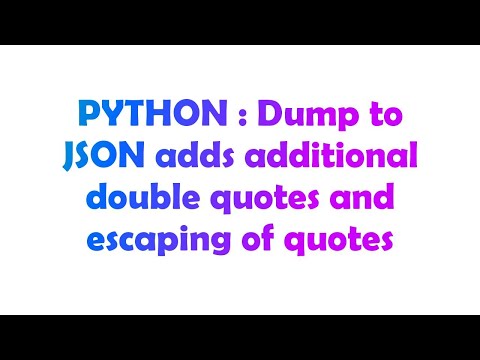 PYTHON : Dump