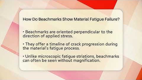 How Do Beachmarks Show Material Fatigue Failure? | How Things Break News