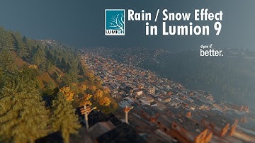 Applying the new atmospheric rain and snow in Lumion 9