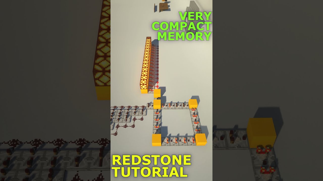 Very Compact Memory Minecraft Redstone Tutorial