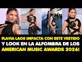 FLAVIA LAOS IMPACTA CON ESTE VESTIDO Y LOOK EN LA ALFOMBRA DE LOS AMERICAN MUSIC AWARDS 2026!