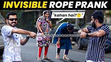 Tricking Strangers with Invisible Rope!😂 | Confused Reactions 😲 | Because Why Not