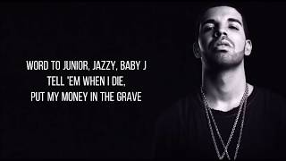 Video thumbnail of "Drake - Money In The Grave (Lyrics) ft. Rick Ross"
