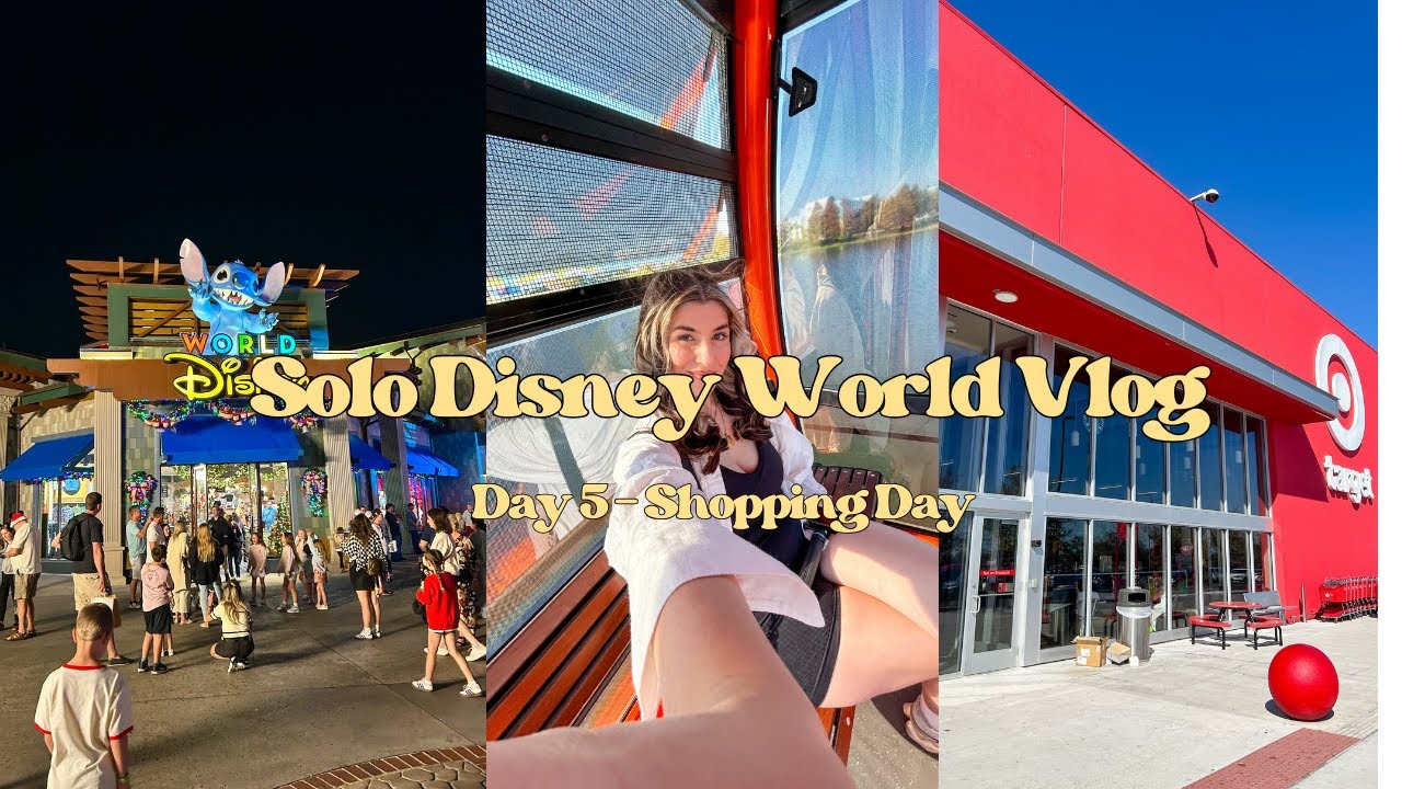 SOLO WALT DISNEY WORLD VLOG✨ DAY FIVE - TARGET & DISNEY SPRINGS🛍️