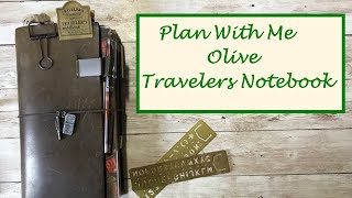 Olive Travelers Notebook: Weekly planning