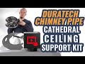 DuraPlus Chimney Pipe - Square Ceiling Support - YouTube