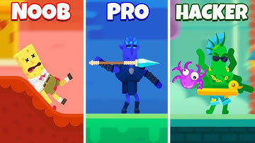 NOOB vs PRO vs HACKER - Ultimate Bowmasters