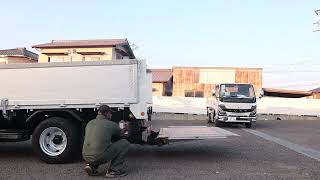WINGAIA 3508 キャンター 跳ね上パワーゲート・積載4t・平ボディ・Hiアルミブロック