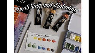 Arteza Watercolors  [REVIEW]  | Unboxing + Swatching  | Philippines ??