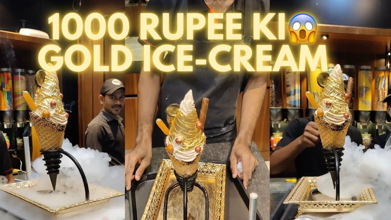 1000 Rupee ki ye Gold Icecream . Paisa barbaad 😱👎🚫foodie food 