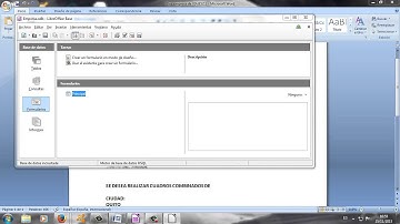 Como crear una base de datos en LibreOffice Base