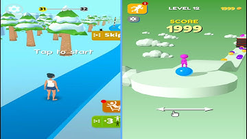 Tower Run VS Stack Rider - All Levels Gameplay Android, iOS