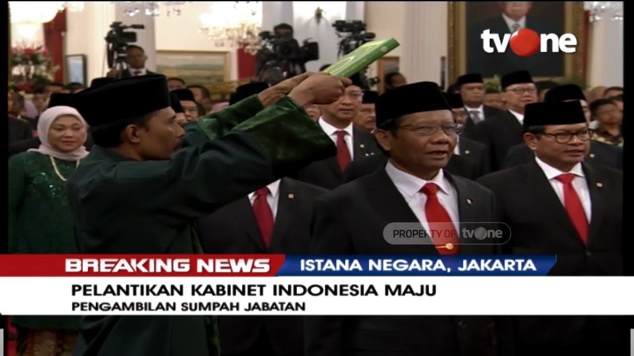 RESMI!! Presiden Jokowi Lantik Menteri Kabinet Indonesia Maju