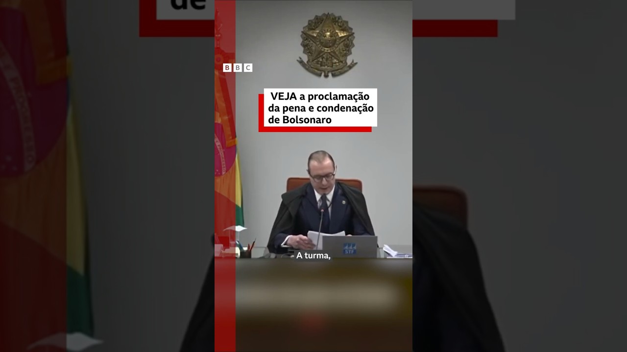 O momento que Zanin proclama a pena e a condenação de Jair Bolsonaro