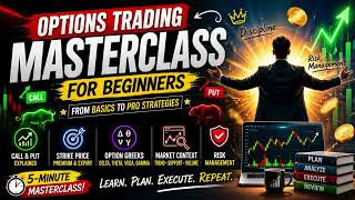🚀 Options Trading Masterclass for Beginners | Call Put, Greeks, Risk Management.