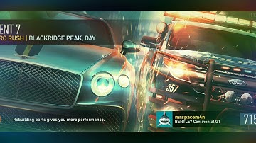 Need for Speed No Limits Bentley Continental GT Day 7 Race 7 walkthrough