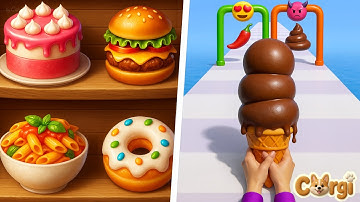 Mini Kitchen Set VS Stacky Ice Cream Runner - All Levels Satisfying Walkthrough Gameplay
