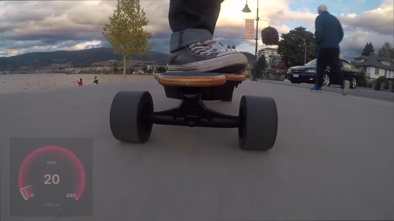 Shaboardz Coast electric skateboard speed test YouTube