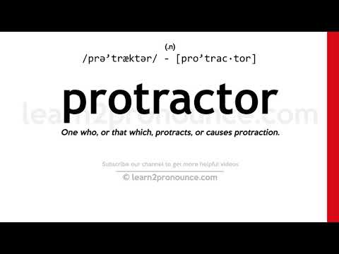 Pronunciation of Protractor | Definition of Protractor