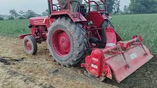 Mahindra tractor aur rotawaiter se khet ki jutai !! tractor wala video