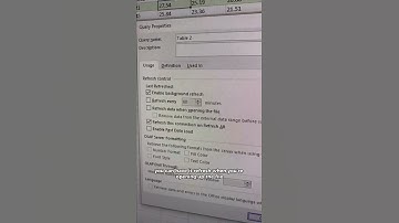 Automatically Refresh Queries in Excel