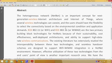 Deciding Handover Points Based on Context Aware Load Balancing in a WiFi WiMAX Heterogeneous Network