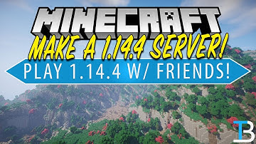 How To Make A Minecraft 1.14.4 Server (Play Minecraft 1.14.4 with Friends!)